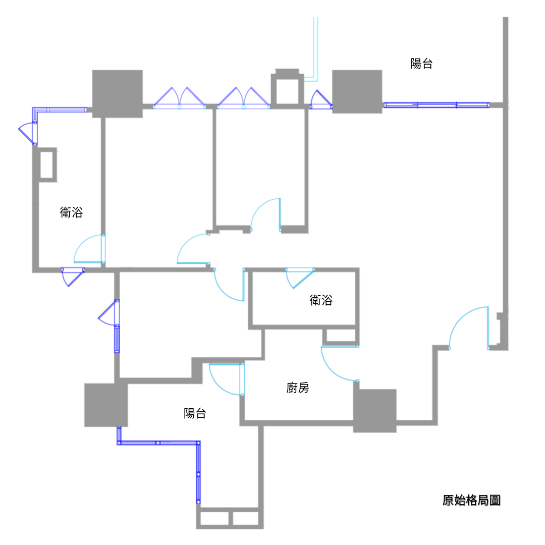 悠伊酷 原始格局圖