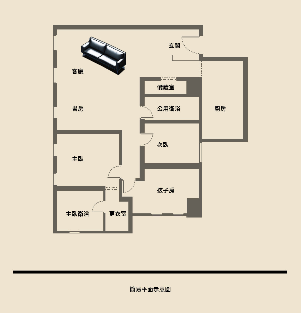 皇苑御之苑【設計日記】以美式古典風格將 3 房 2 廳 2 衛室內設計成家⼈最愛的「幸福樂園」